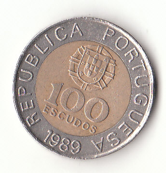  100 Escudos Portugal 1989 (H114)   