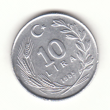  10 Lira Türkei 1985 (H126)   