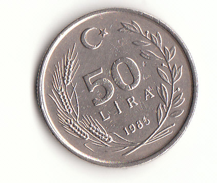  50 Lira Türkei 1985 (H128)   