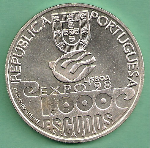  Portugal - 1000 Escudos 1999 Silber 27gr   