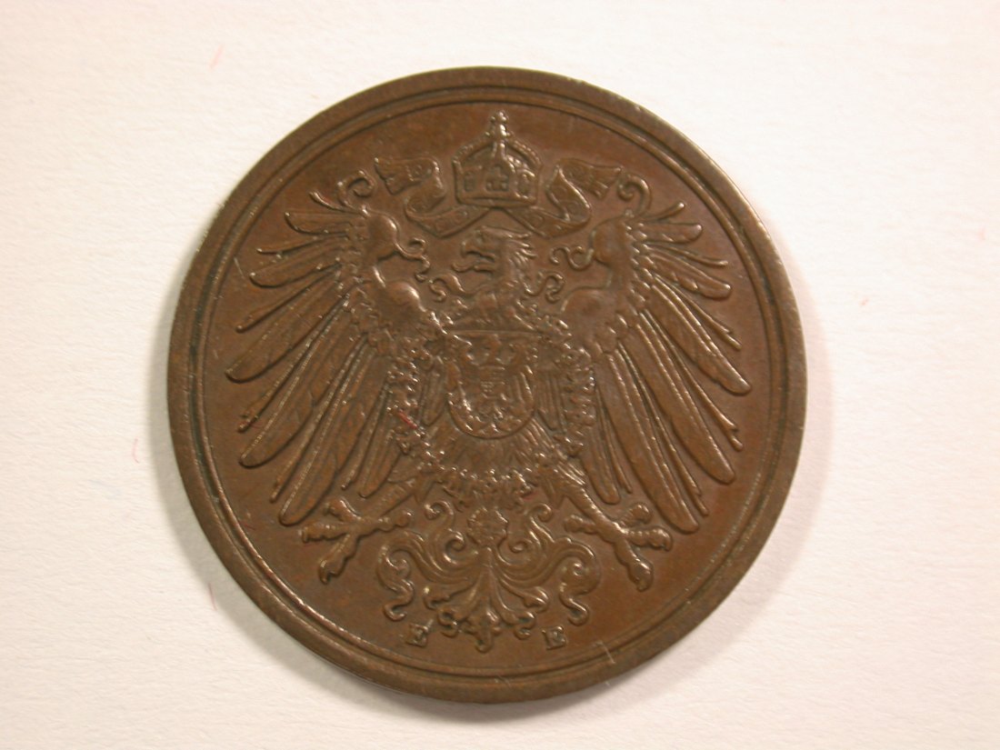  14006 KR 1 Pfennig  1894 E in vz/vz+ Orginalbilder   