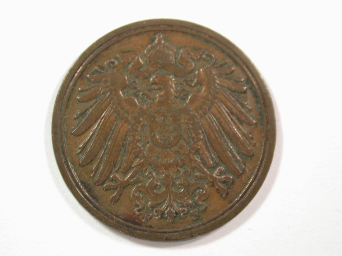  14006 KR 1 Pfennig  1898 F in ss  Orginalbilder   