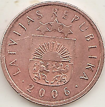 Lettland,2 Santimi,2006