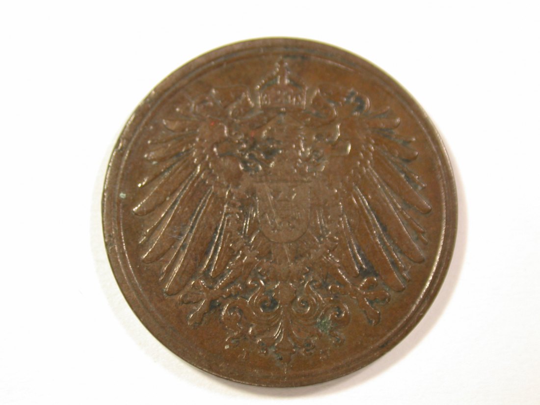  14007 KR 1 Pfennig  1900 J in ss Orginalbilder   