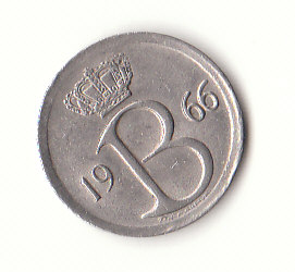  25 Centimes 1966 Belgique (H191)   