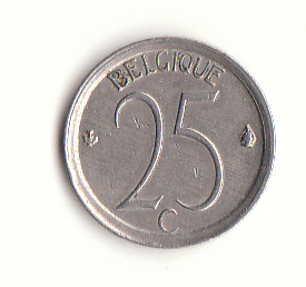  25 Centimes 1973 Belgique (H194)   