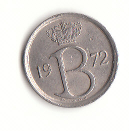  25 Centimes 1972 Belgie (G259)   