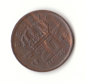  20 Centimes Belgien ( Belgie ) 1960 (F341)   