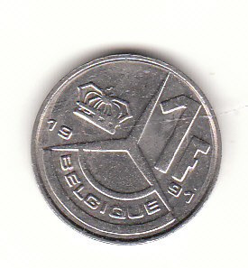  1 Francs Belgique 1991 (G865 )   
