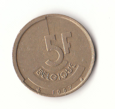  5 Francs Belgique 1987 (G050)   