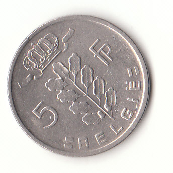  5 Francs Belgie 1960 (F606)   