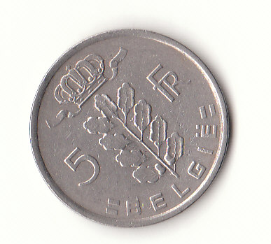  5 Francs Belgie 1950 (F892)   