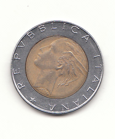  Italien 500 Lire 1989 (G464)   