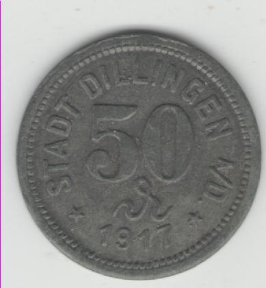  50 Pfennig Dillingen 1917(k317)   