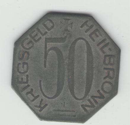  50 Pfennig Heilbronn 1918(k341)   
