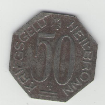  50 Pfennig Heilbronn 1918(k340)   