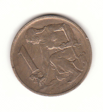  1 Krone  Tschechoslowakei 1963 (F567)   