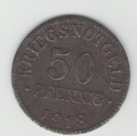  50 Pfennig Braunschweig 1918(k345)   