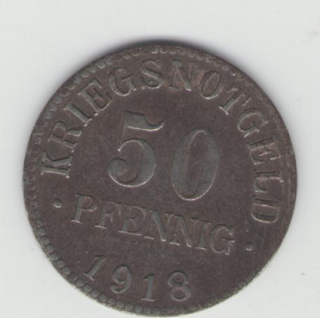 50 Pfennig Braunschweig 1918(k346)