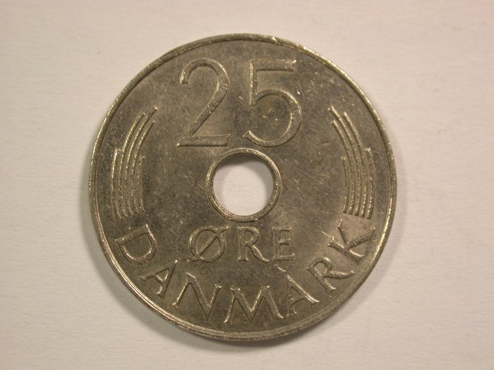  14306 Dänemark 25 Öre 1980 in vz+ Orginalbilder !!   