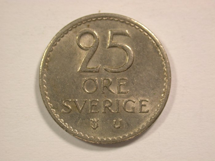 14306 Schweden 25 Öre 1972 in vz-st Orginalbilder !!