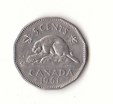  5 Cent Canada 1961 (H208)   