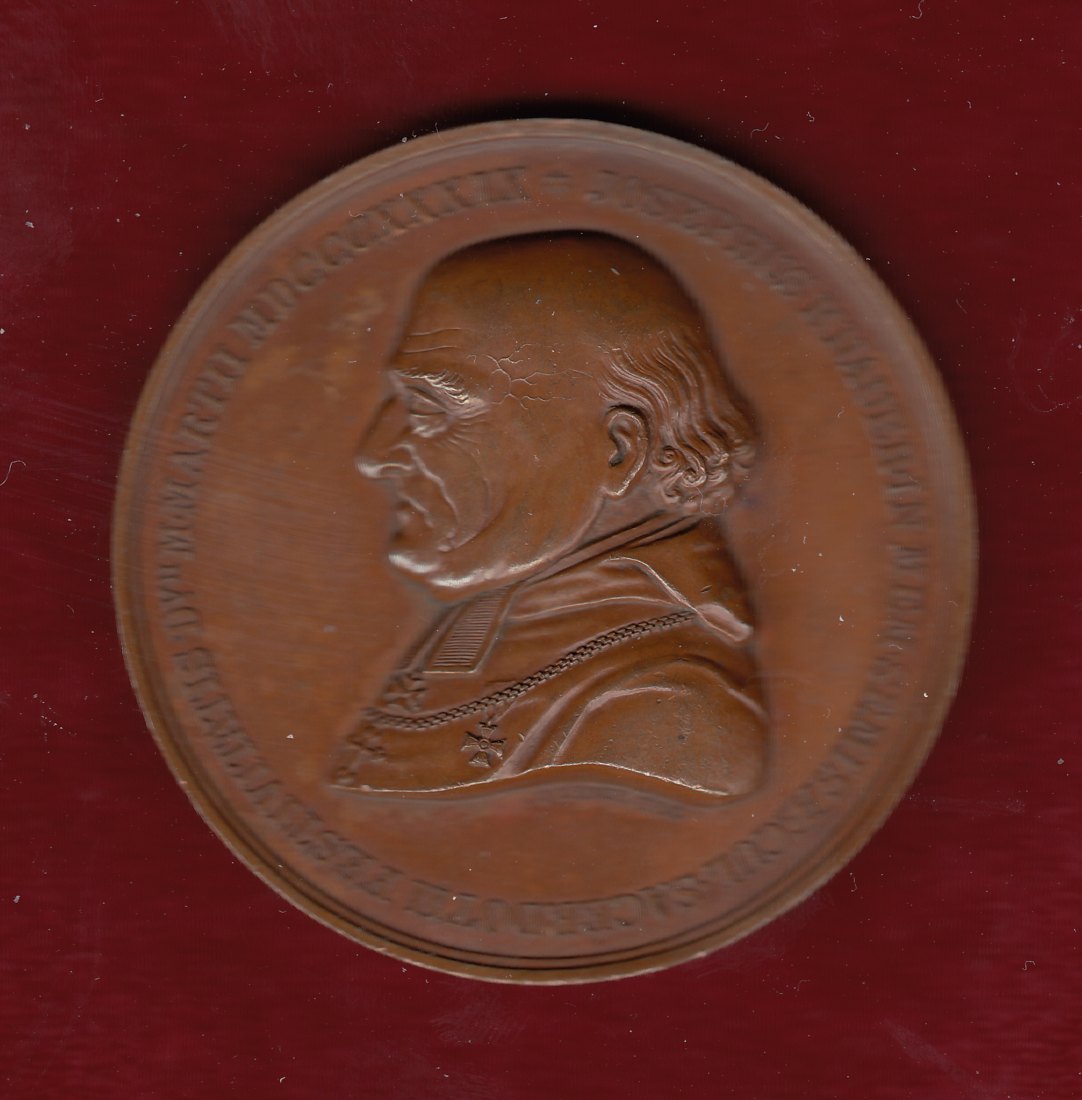  Joseph Knauer Bischof von Breslau 1843–1844 - Bronzmedaille   