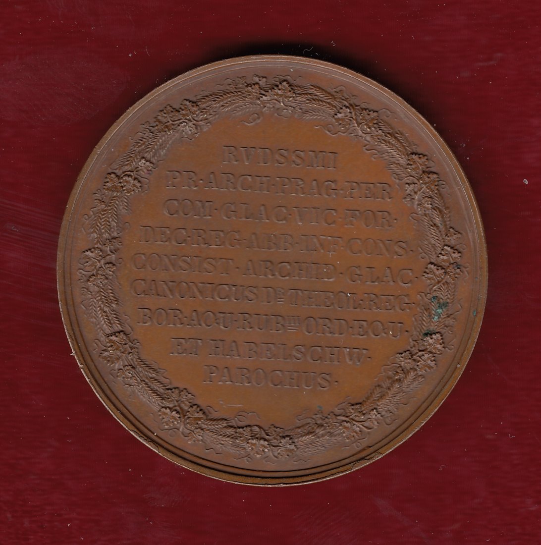  Joseph Knauer Bischof von Breslau 1843–1844 - Bronzmedaille   
