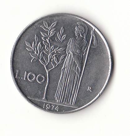  100 Lire Italien 1974 (H227)   