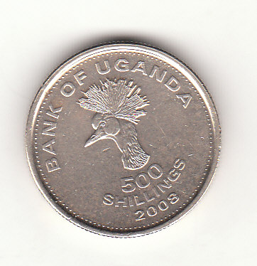  500 Shillings Uganda 2008 (H282)   