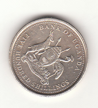  500 Shillings Uganda 2008 (H282)   