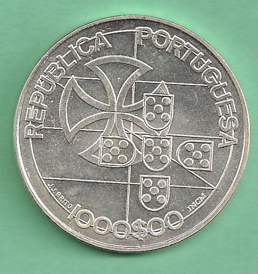  Portugal - 1000 Escudos 1998 Silber   