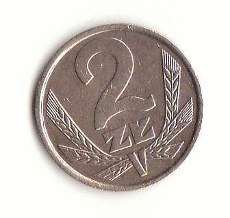  2 Zloty Polen 1985 (H396)   