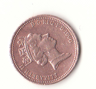  Großbritannien 1 Penny 1990 (F395)   