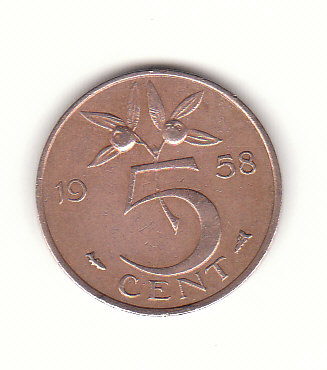  5 cent Niederlanden 1958 (H418)   