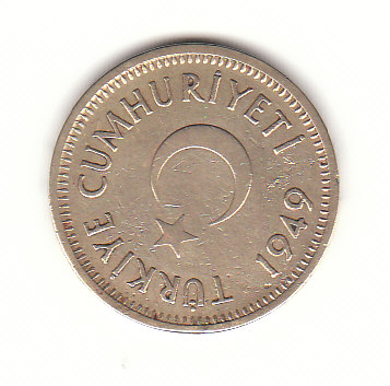 25 Kurus Türkei 1949 (H424)