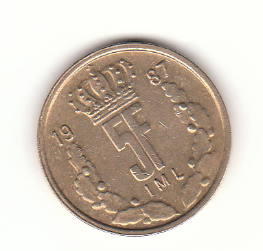 5 frang Luxemburg 1987 (H430)