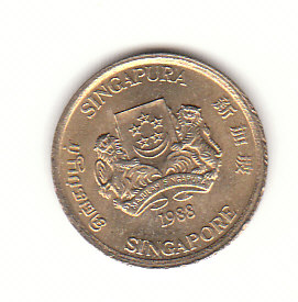  5 Cent Singapore 1988 (H458)   