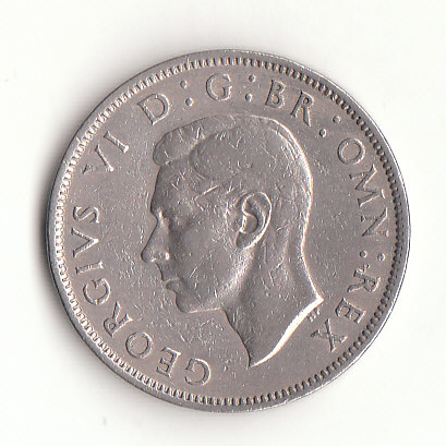  2 Shillings Großbritannien 1949( H482)   