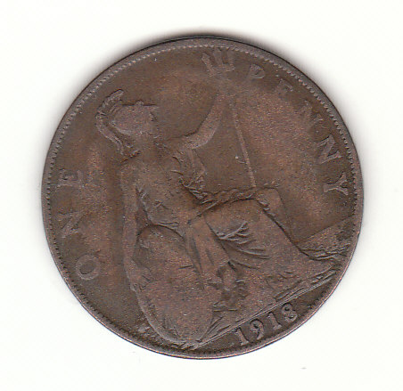  Großbritannien 1 Penny 1918 (H485)   