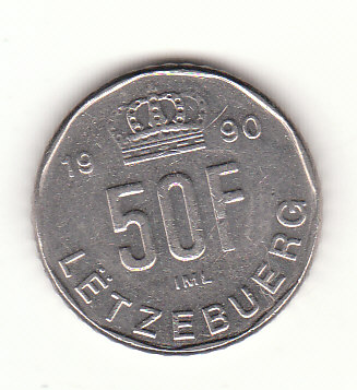  Luxemburg 50 Francs 1990 (H488)   