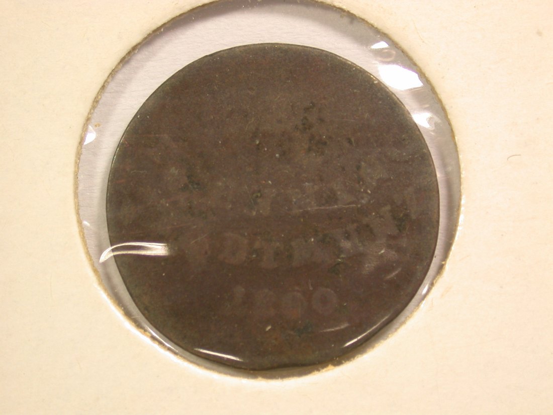  14309 Augsburg  1 Pfennig 1800  Orginalbilder   