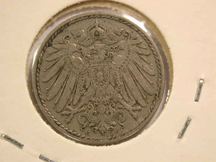  14309 KR 5 Pfennig 1912 D in sehr schön Orginalbilder   