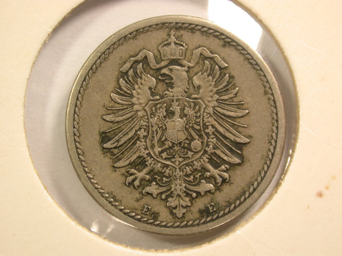  14309 KR 5 Pfennig 1874 E in f.vz  R Orginalbilder   