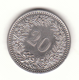  20 Rappen Schweiz 1991 (H494)   