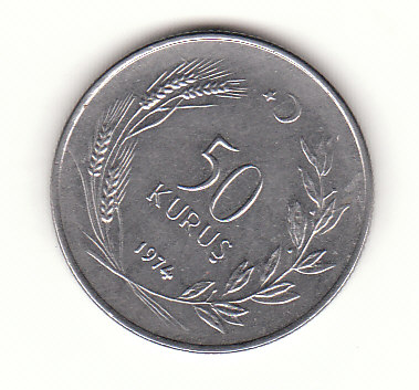 50 Kurus Türkei 1974 (H496)