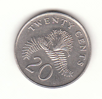  20 Cent Singapore 1997 (H536)   