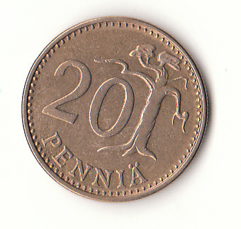  20 Pennia Finnland 1975  (H538)   