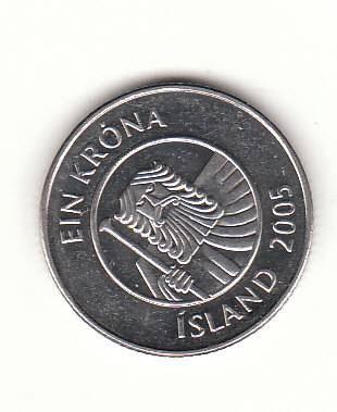  1 Krona Island  2005 (H593)   