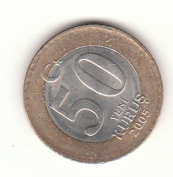  50 Kurus Türkei 2005 (H594)   